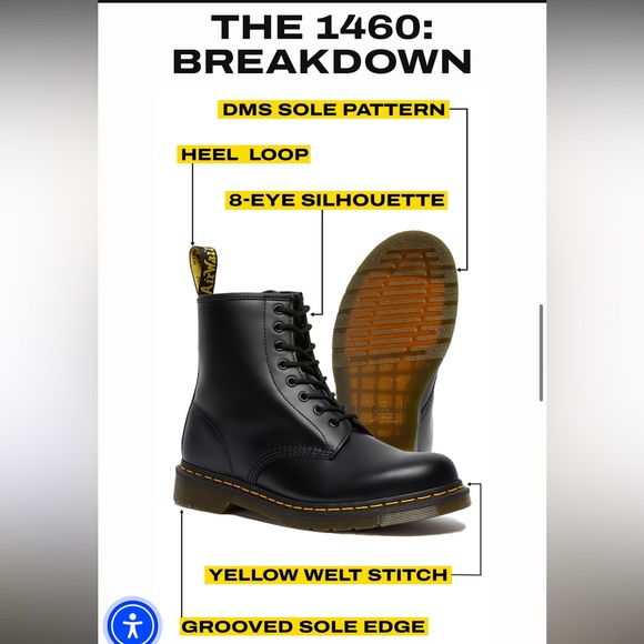 Dr. Martens 1460 Smooth Orange Leather Boots Women’s 5 / youth 3 New without Box - Picture 15 of 15